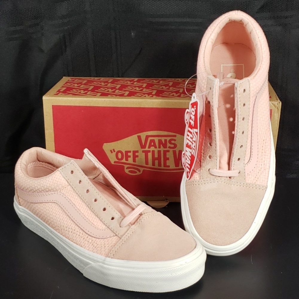 NEW! Vans Old Skool Woven Classoc Spanish Villa/Wh - Picture 3 of 4